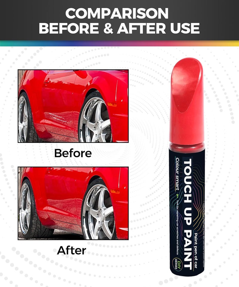 UBOG Touch Up Paint Pen,Touch Up Paint for Cars,Car Accessories Car Touch Up Paint, Automotive Paint Pen Scratch Repair,Cars Remover Scratch Paint Pen,Cars Paints Pens for Erase Auto Scratches (Red) - Image 2